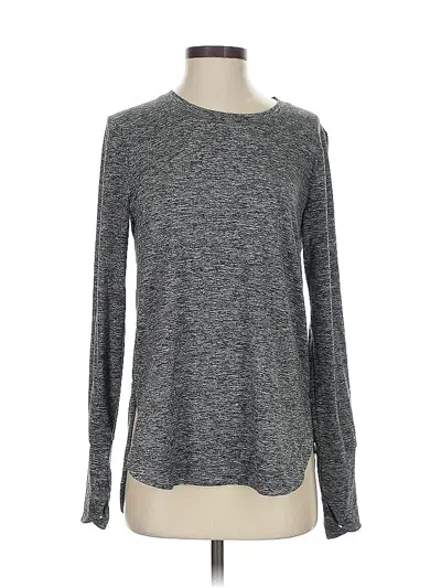 Pre-owned Athleta Long Sleeve T-shirt In Gray