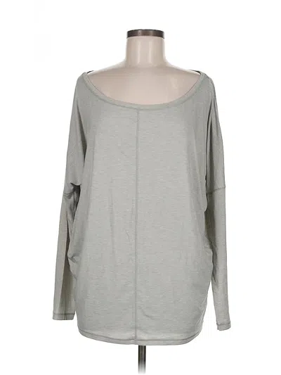 Pre-owned Athleta Long Sleeve T-shirt In Gray