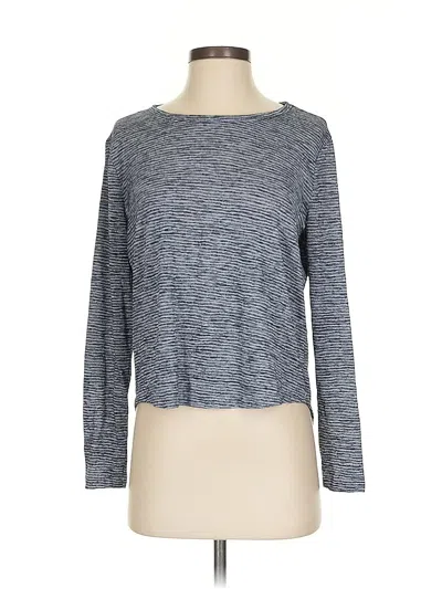 Pre-owned Athleta Long Sleeve T-shirt In Gray