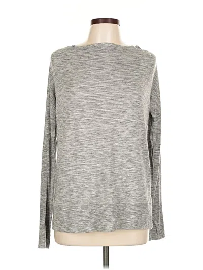 Pre-owned Athleta Long Sleeve T-shirt In Gray