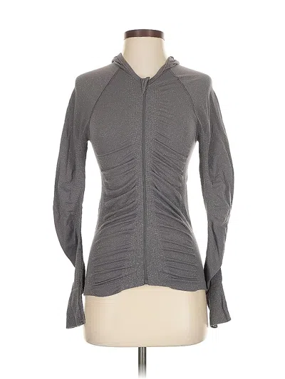 Pre-owned Athleta Long Sleeve T-shirt In Gray