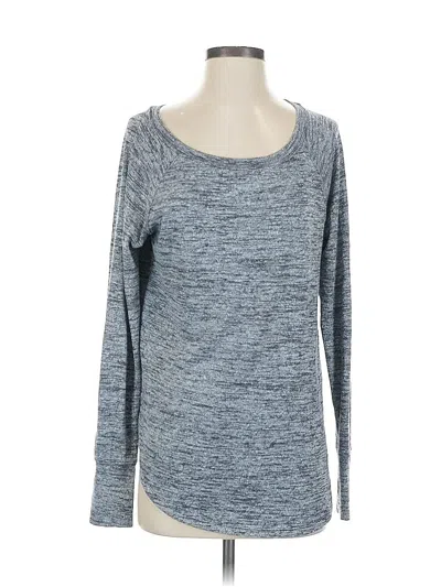 Pre-owned Athleta Long Sleeve T-shirt In Gray