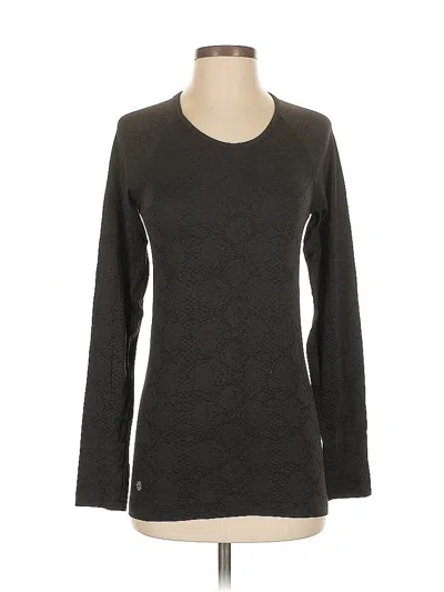 Pre-owned Athleta Long Sleeve T-shirt In Gray