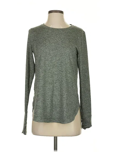 Pre-owned Athleta Long Sleeve T-shirt In Gray