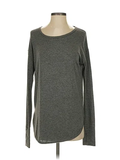 Pre-owned Athleta Long Sleeve T-shirt In Gray