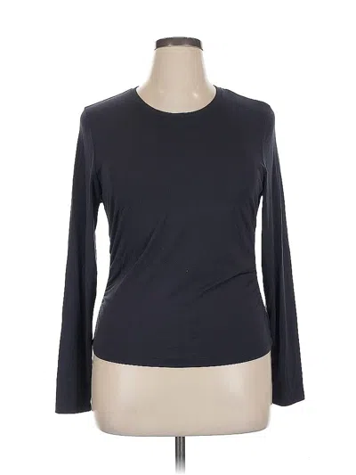 Pre-owned Athleta Long Sleeve T-shirt In Gray