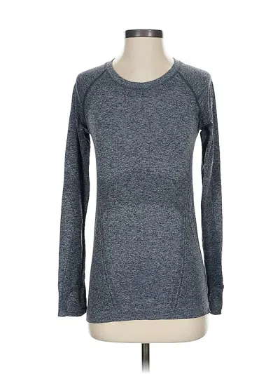 Pre-owned Athleta Long Sleeve T-shirt In Gray