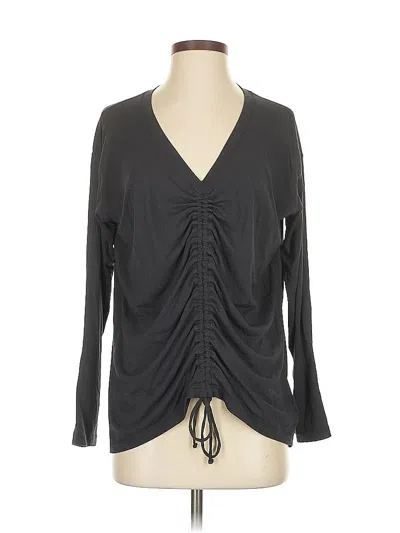 Pre-owned Athleta Long Sleeve T-shirt In Gray