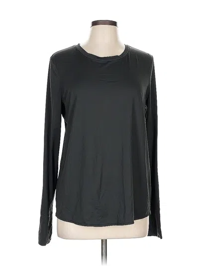 Pre-owned Athleta Long Sleeve T-shirt In Gray