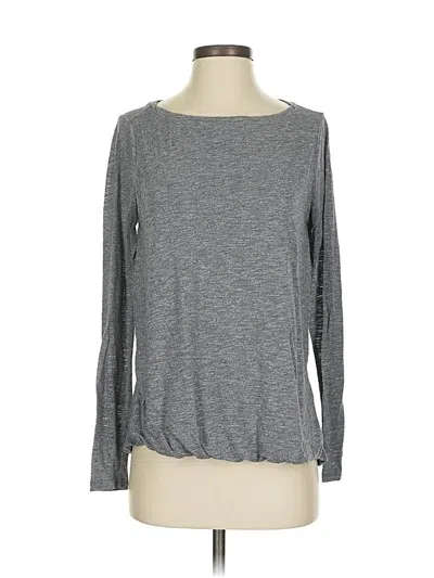 Pre-owned Athleta Long Sleeve T-shirt In Gray