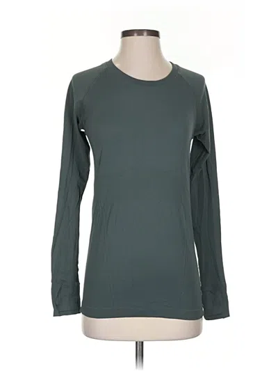 Pre-owned Athleta Long Sleeve T-shirt In Gray