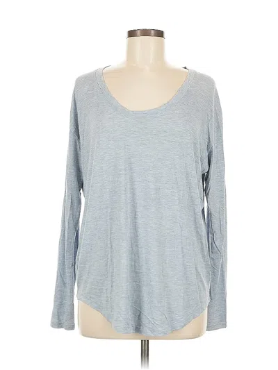 Pre-owned Athleta Long Sleeve T-shirt In Gray