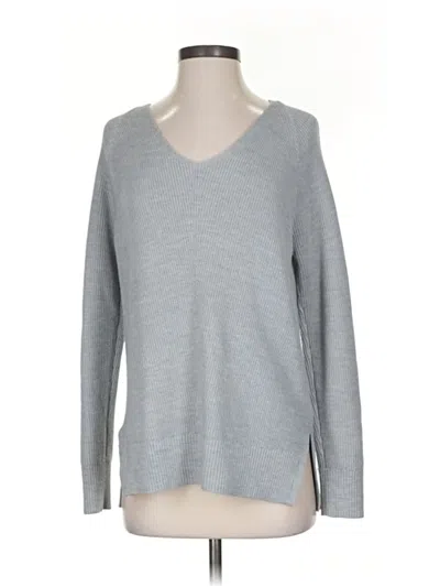 Pre-owned Athleta Long Sleeve T-shirt In Gray