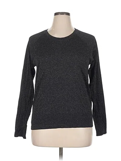 Pre-owned Athleta Long Sleeve T-shirt In Gray