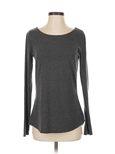 Pre-owned Athleta Long Sleeve T-shirt In Gray