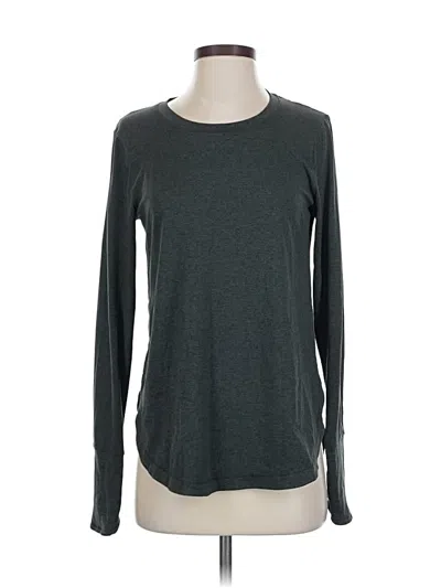 Pre-owned Athleta Long Sleeve T-shirt In Gray