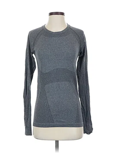 Pre-owned Athleta Long Sleeve T-shirt In Gray