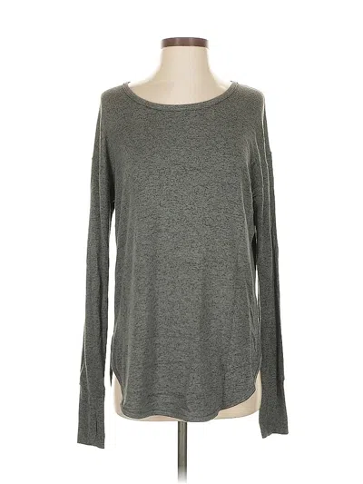 Pre-owned Athleta Long Sleeve T-shirt In Gray