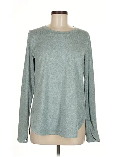 Pre-owned Athleta Long Sleeve T-shirt In Gray