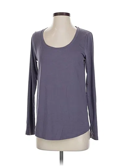 Pre-owned Athleta Long Sleeve T-shirt In Gray