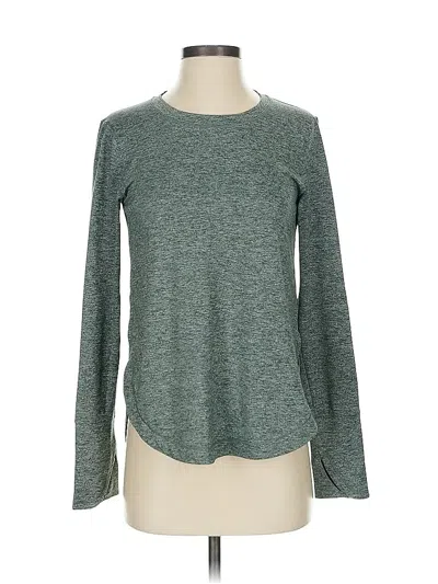 Pre-owned Athleta Long Sleeve T-shirt In Green