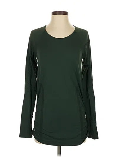 Pre-owned Athleta Long Sleeve T-shirt In Green