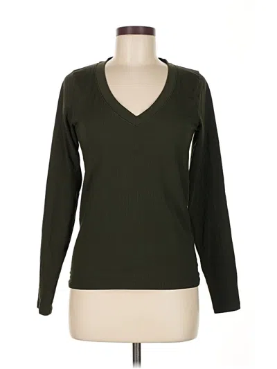 Pre-owned Athleta Long Sleeve T-shirt In Green