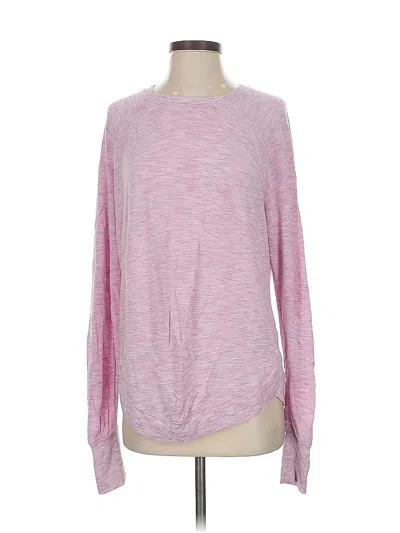 Pre-owned Athleta Long Sleeve T-shirt In Pink