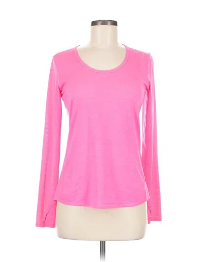 Pre-owned Athleta Long Sleeve T-shirt In Pink