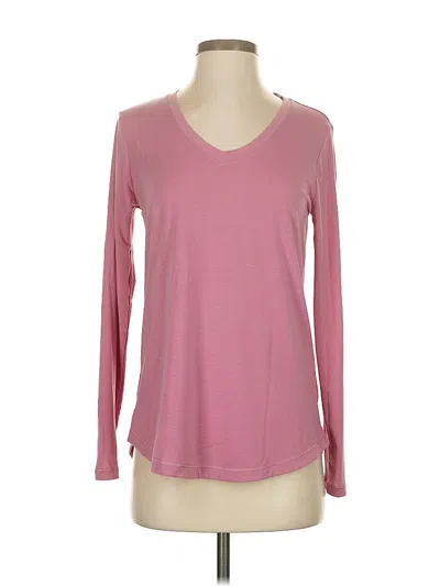 Pre-owned Athleta Long Sleeve T-shirt In Pink