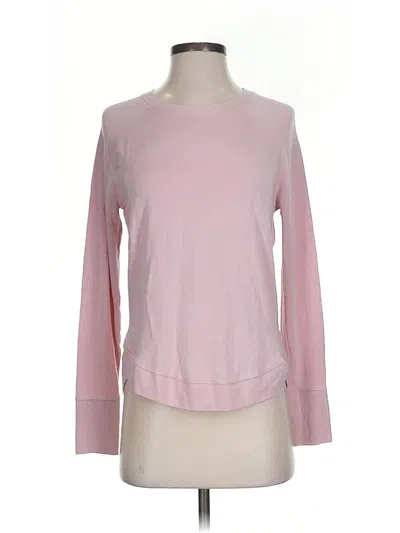 Pre-owned Athleta Long Sleeve T-shirt In Pink
