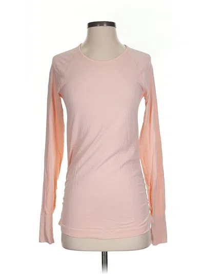 Pre-owned Athleta Long Sleeve T-shirt In Pink