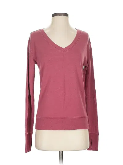 Pre-owned Athleta Long Sleeve T-shirt In Pink