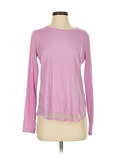Pre-owned Athleta Long Sleeve T-shirt In Pink