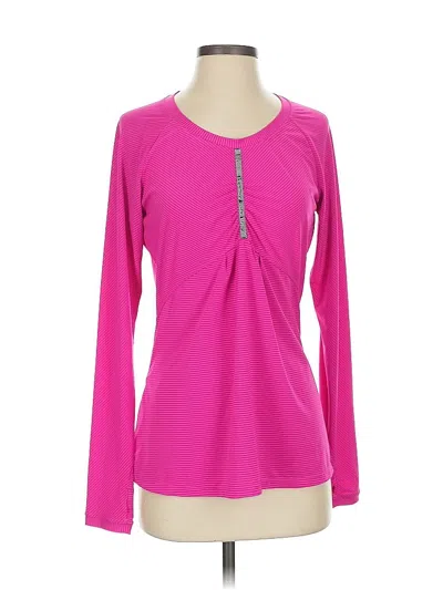 Pre-owned Athleta Long Sleeve T-shirt In Pink