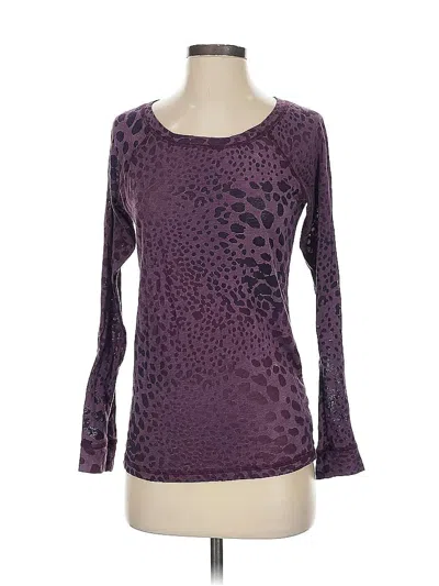 Pre-owned Athleta Long Sleeve T-shirt In Purple