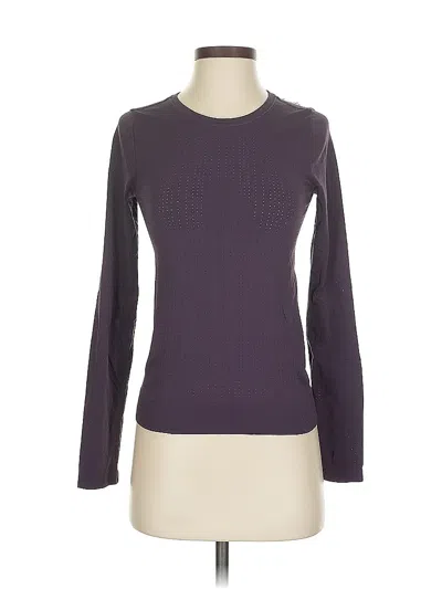 Pre-owned Athleta Long Sleeve T-shirt In Purple