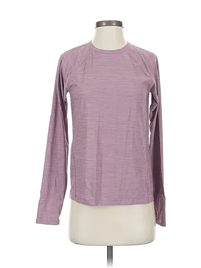 Pre-owned Athleta Long Sleeve T-shirt In Purple