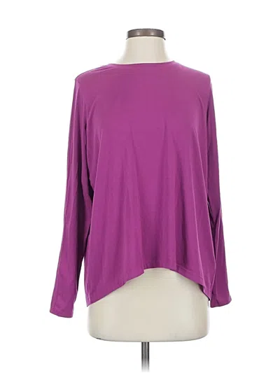 Pre-owned Athleta Long Sleeve T-shirt In Purple