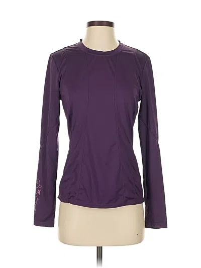 Pre-owned Athleta Long Sleeve T-shirt In Purple