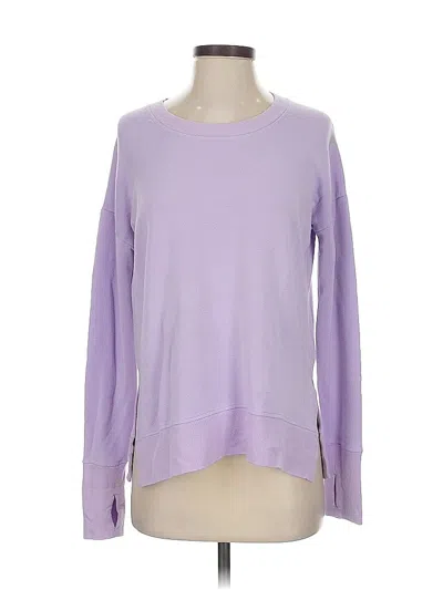 Pre-owned Athleta Long Sleeve T-shirt In Purple