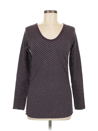 Pre-owned Athleta Long Sleeve T-shirt In Purple