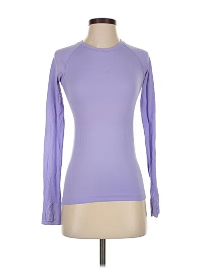 Pre-owned Athleta Long Sleeve T-shirt In Purple