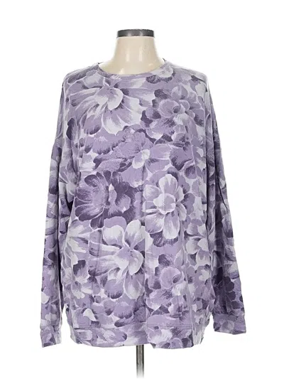 Pre-owned Athleta Long Sleeve T-shirt In Purple