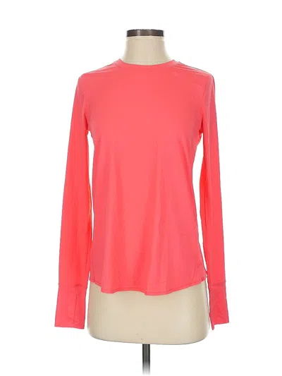 Pre-owned Athleta Long Sleeve T-shirt In Red