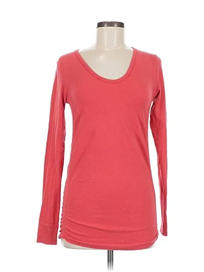 Pre-owned Athleta Long Sleeve T-shirt In Red