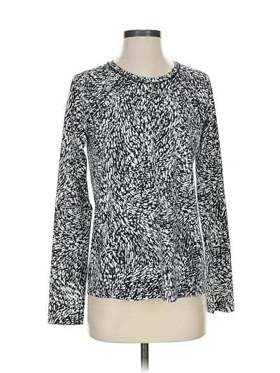 Pre-owned Athleta Long Sleeve T-shirt In Silver