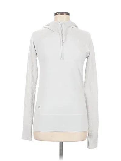 Pre-owned Athleta Long Sleeve T-shirt In Silver