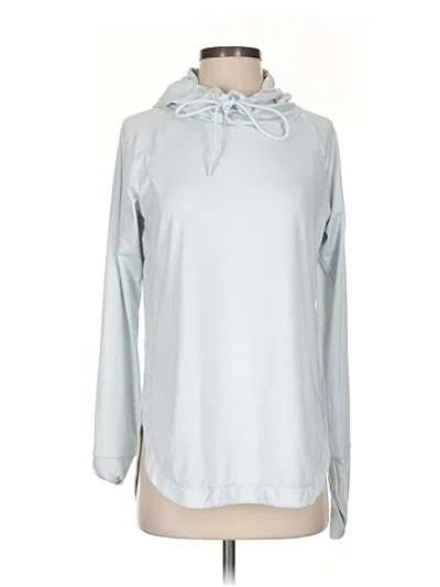 Pre-owned Athleta Long Sleeve T-shirt In Silver