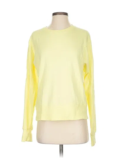 Pre-owned Athleta Long Sleeve T-shirt In Yellow
